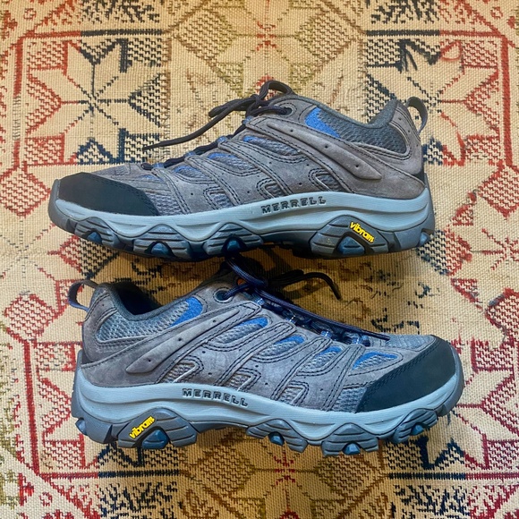 Merrell Moab 3 8.5W Men's Hiking Trail Shoes Grey - Picture 2 of 7